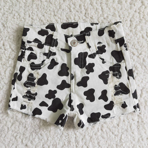 SS0027 girl summer denim cow shorts