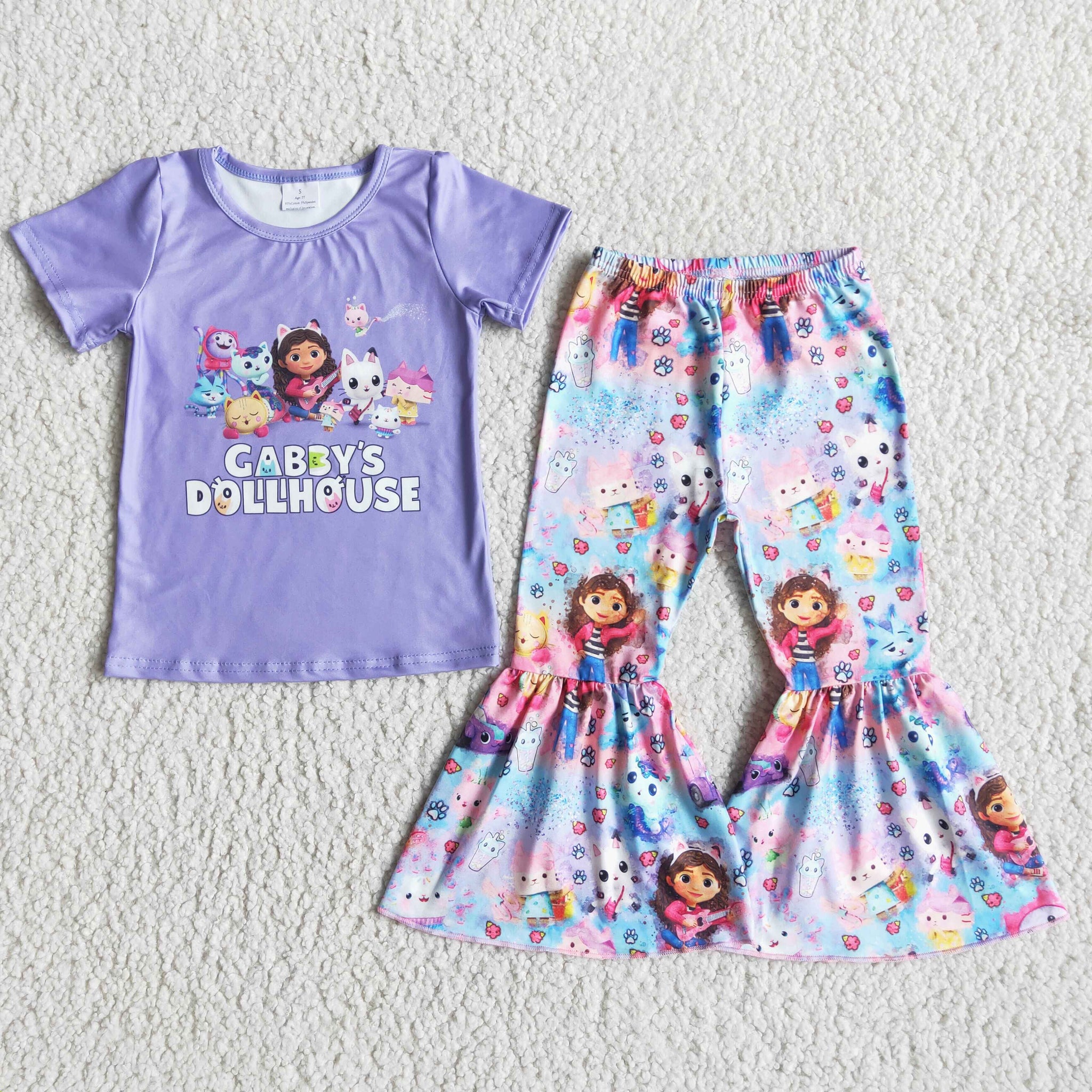 E5-13 baby girl clothes cartoon cat spring fall spring outfit-promotion 2024.2.3