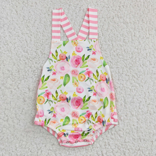 A17-9-2 baby clothes floral girl summer bubble