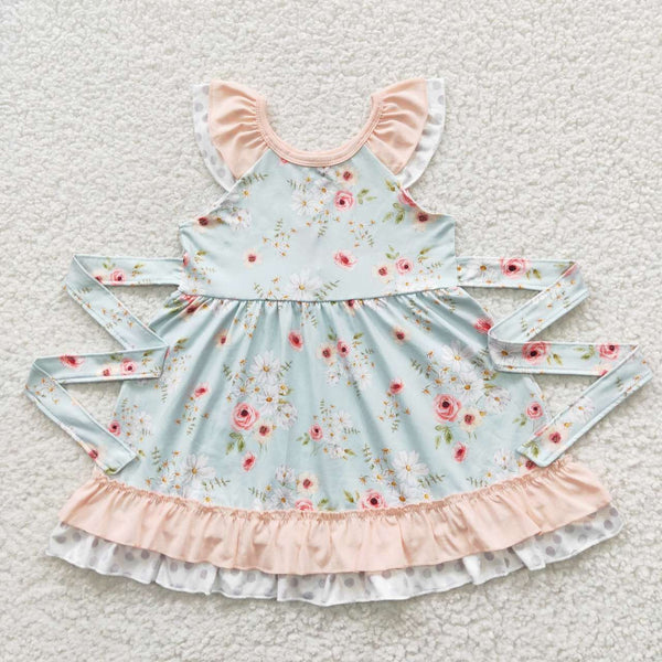 GSD0308 toddler girl clothes spring summer floral dresses