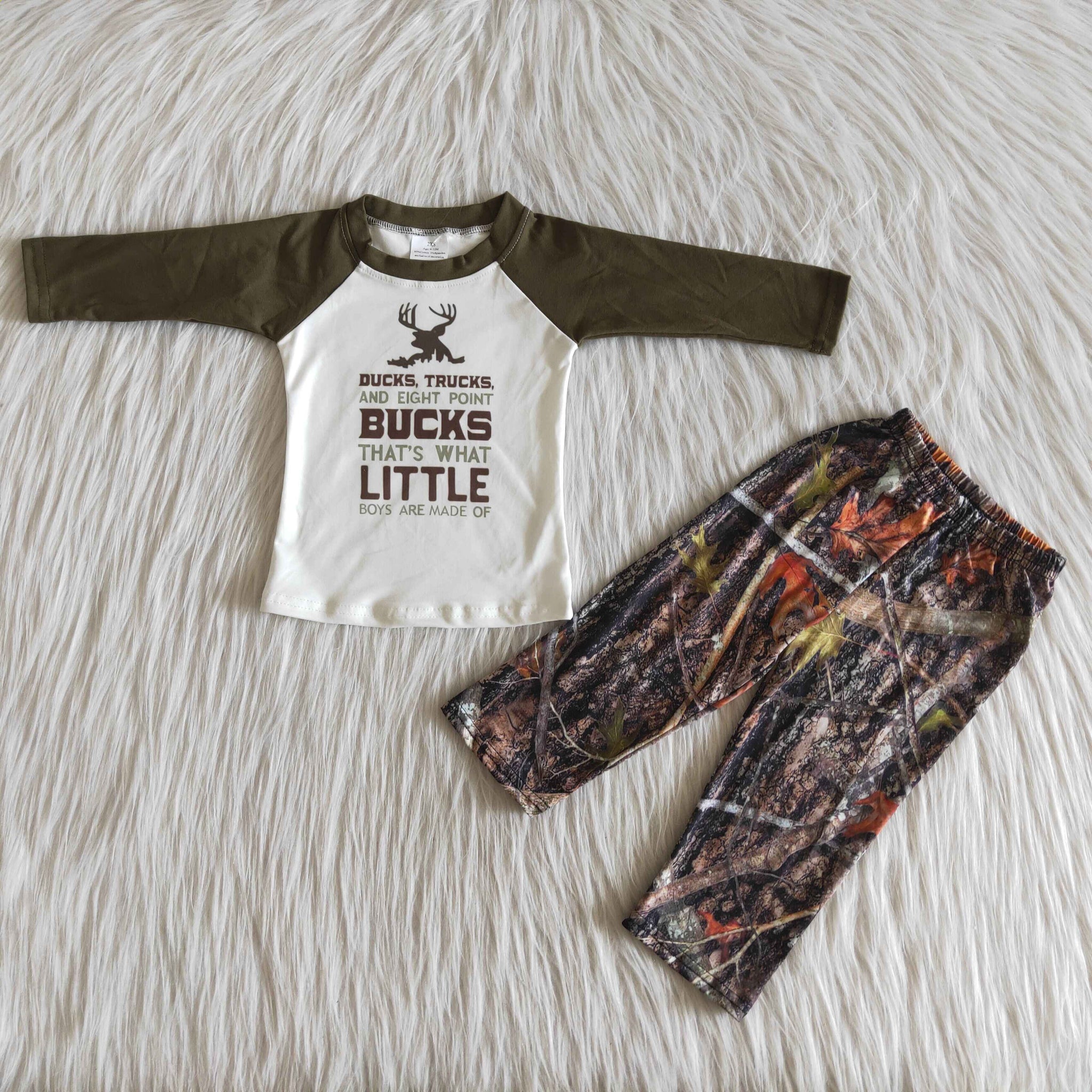 6 A15-15 boy clothing set camo deer ducks winter outfit - promotion 2023.10.21