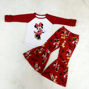 6 A14-28 girl winter red long sleeve set-promotion 2023.8.28