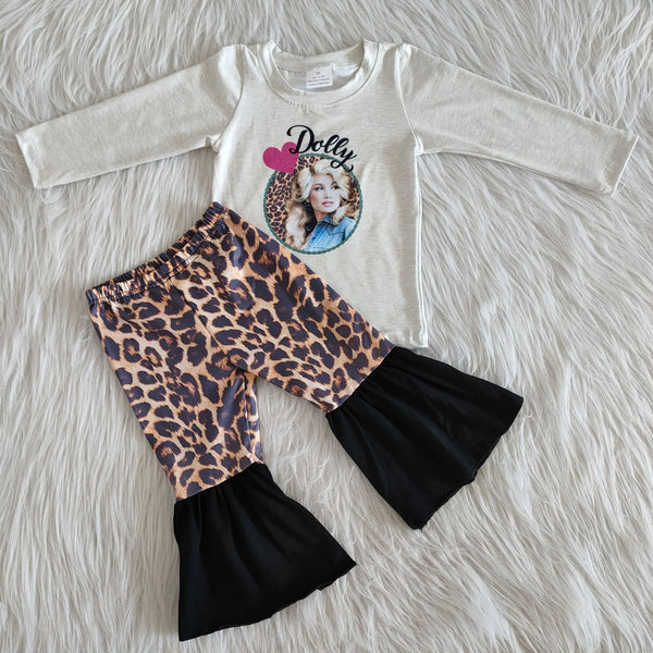 6 A28-5 girl clothes leopard  winter long sleeve set-promotion 2023.11.11