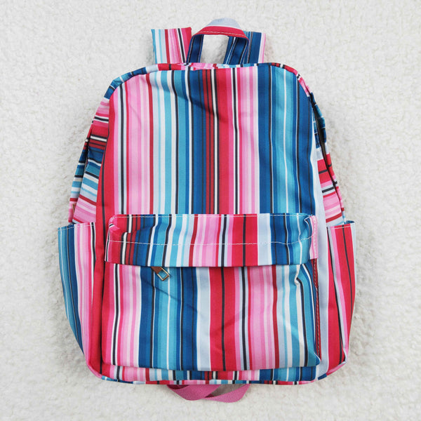 BA0046 toddler backpack flower girl gift back to school colorful stripe preschool bag