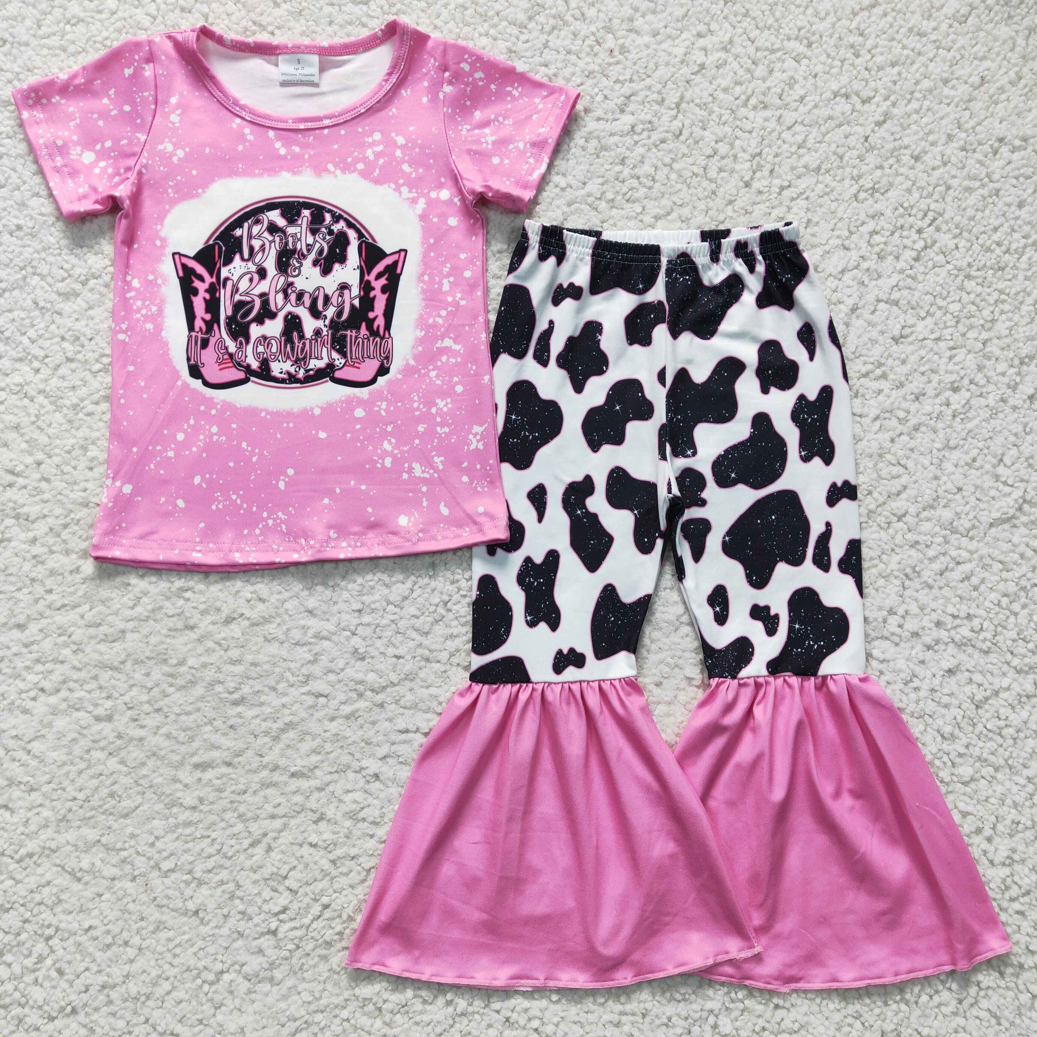 GSPO0325 kids clothes girls pink boots fall spring outfits