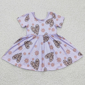 GSD0213 baby girl clothes heart valentines day dress