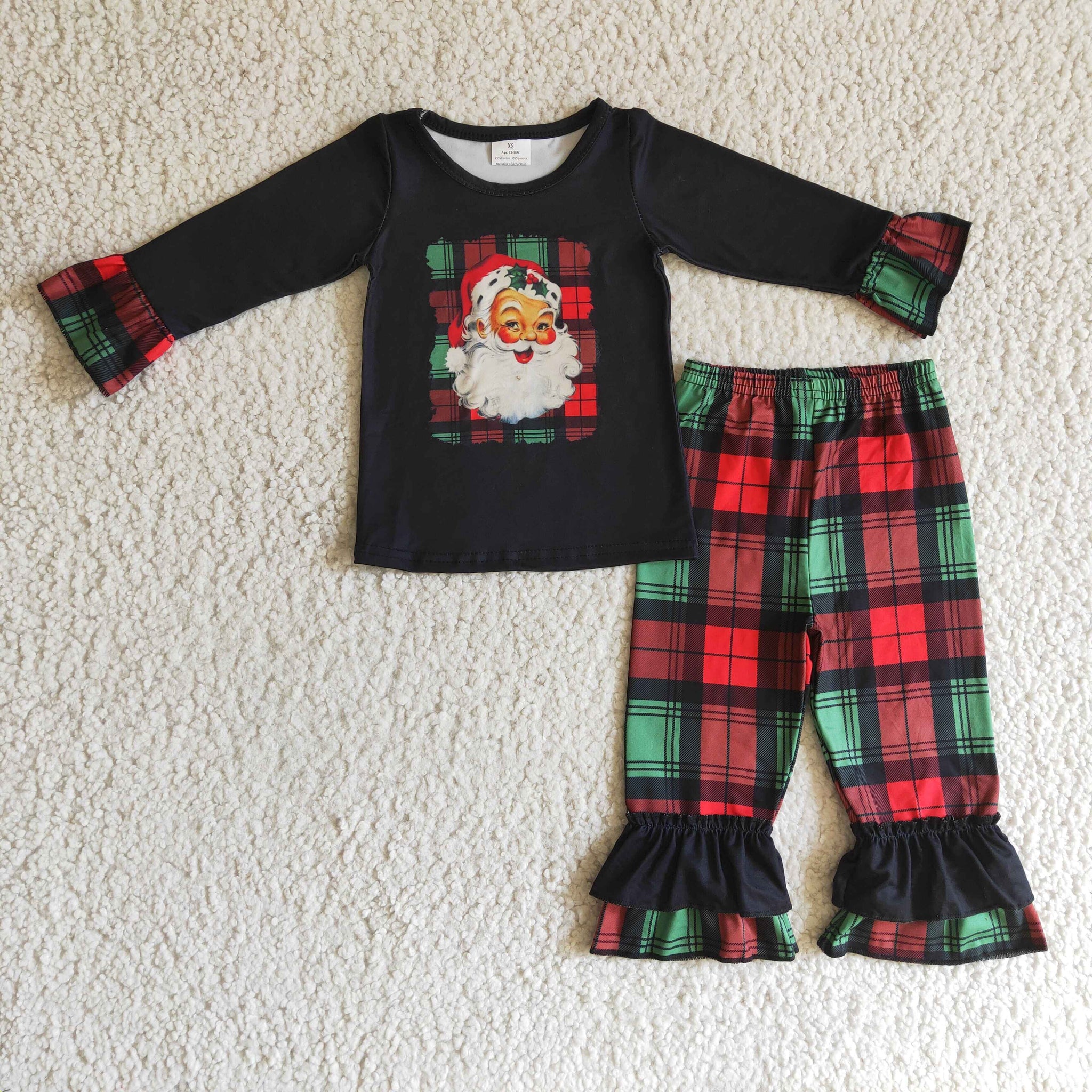 GLP0260 baby girl clothes santa claus christmas clothes set
