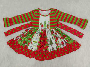 girl winter long sleeve christmas dress