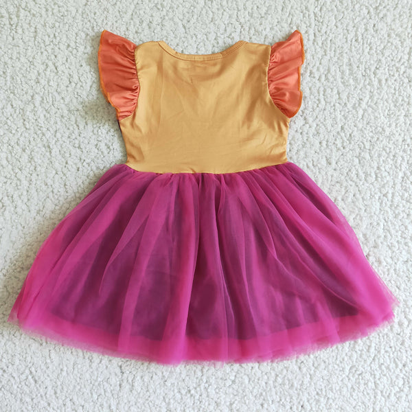 GSD0127 girl summer clothes tulle dress