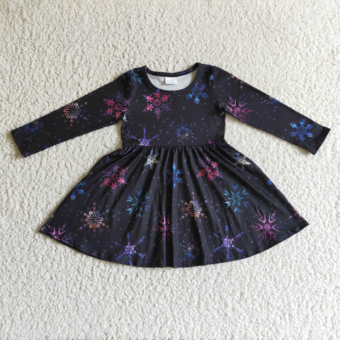 GLD0035 baby girl clothes long sleeve dress