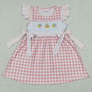 GSD0276 baby girl clothes happy birthday cake dress