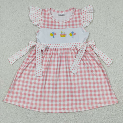 GSD0276 baby girl clothes happy birthday cake dress