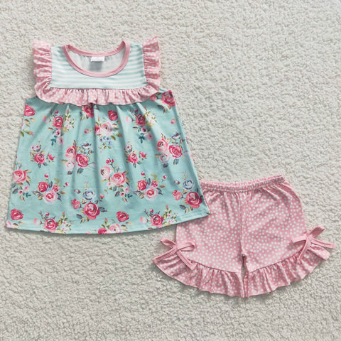 GSSO0215 baby girl clothes summer shorts outfit