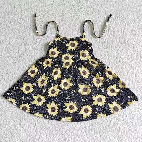 GSD0036 baby girl clothes sunflower twirl summer dress-promotion 2024.4.27 $5.5