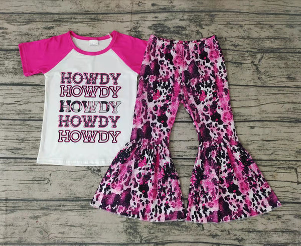 pre-order kids clothing howdy fall spring set