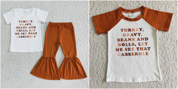 thanksgiving clothes brown turkey matching toddler clothing