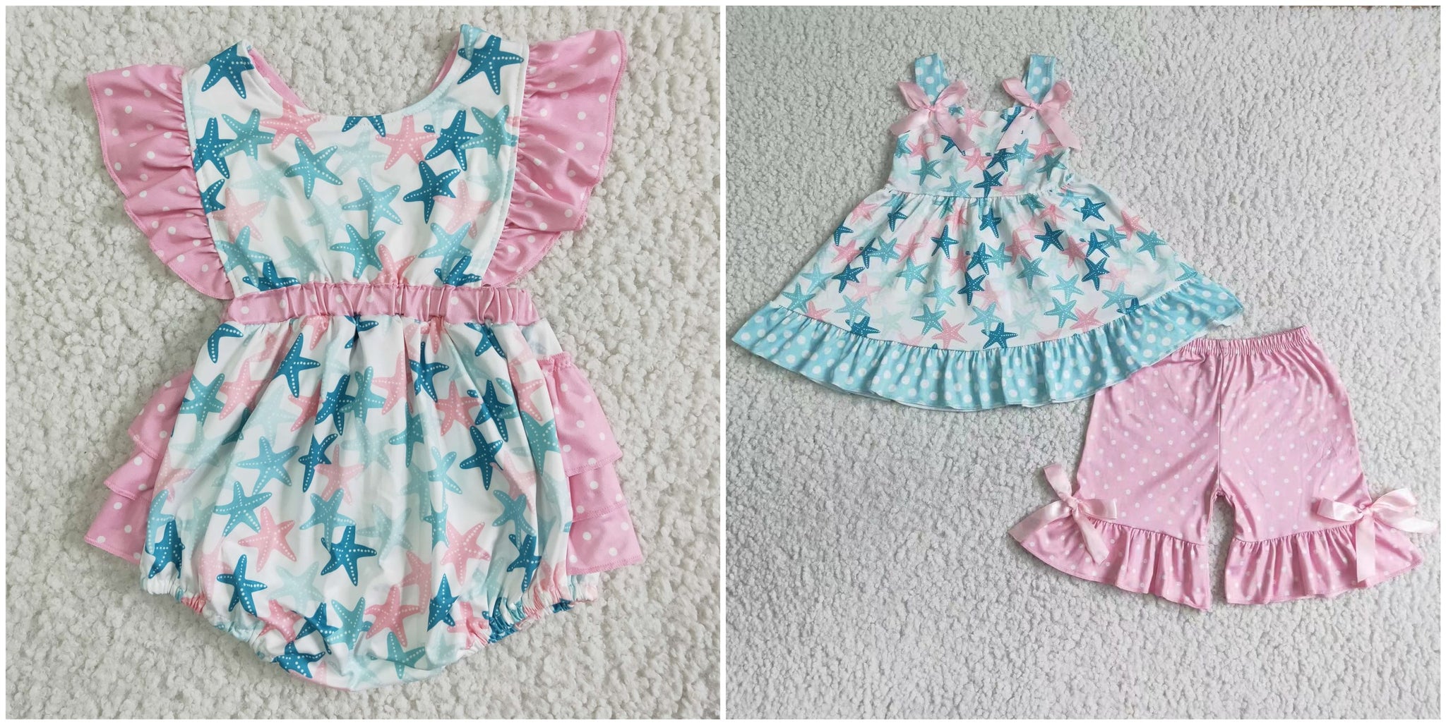 kids summer matching clothes girl star clothes