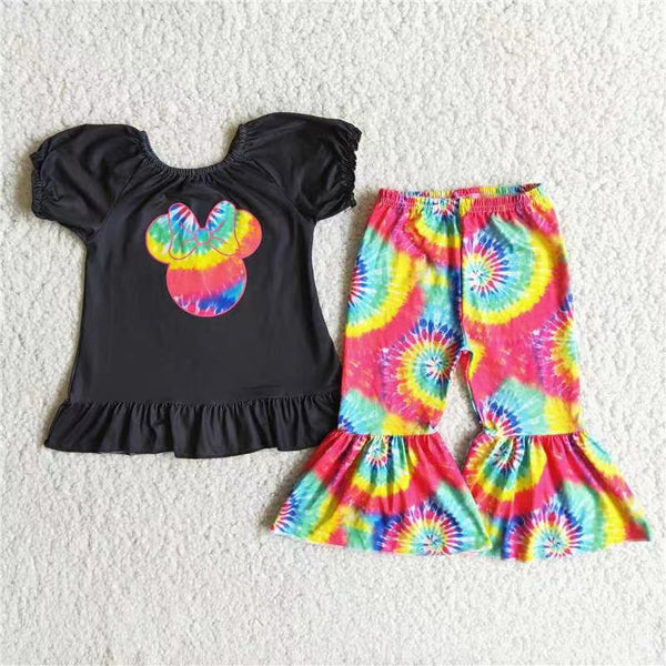 A3-10 promotion toddler girl clothes cartoon bell bottom outfit-promotion 2024.2.44 $2.99